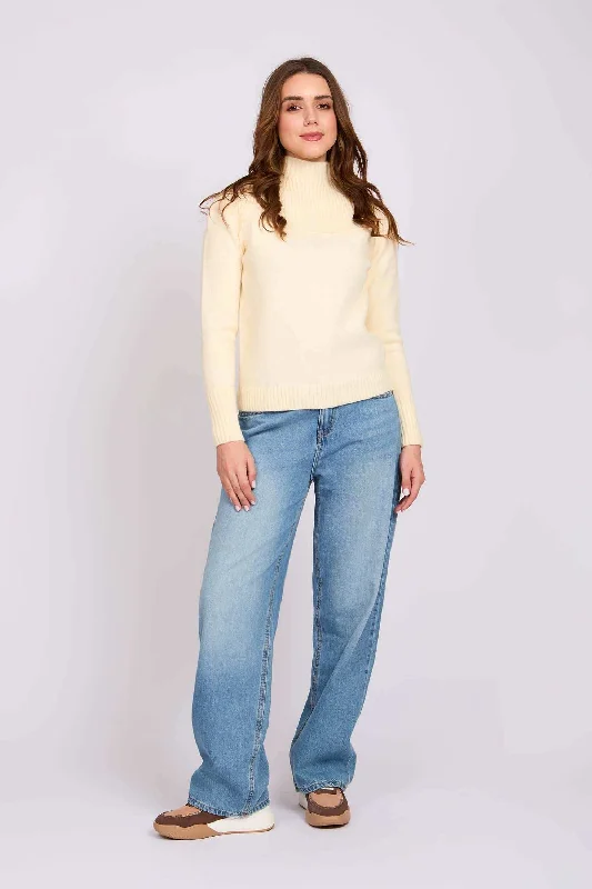 Women Regular Fit Pullover - Sugar Off White Spaghetti Sleeve Top