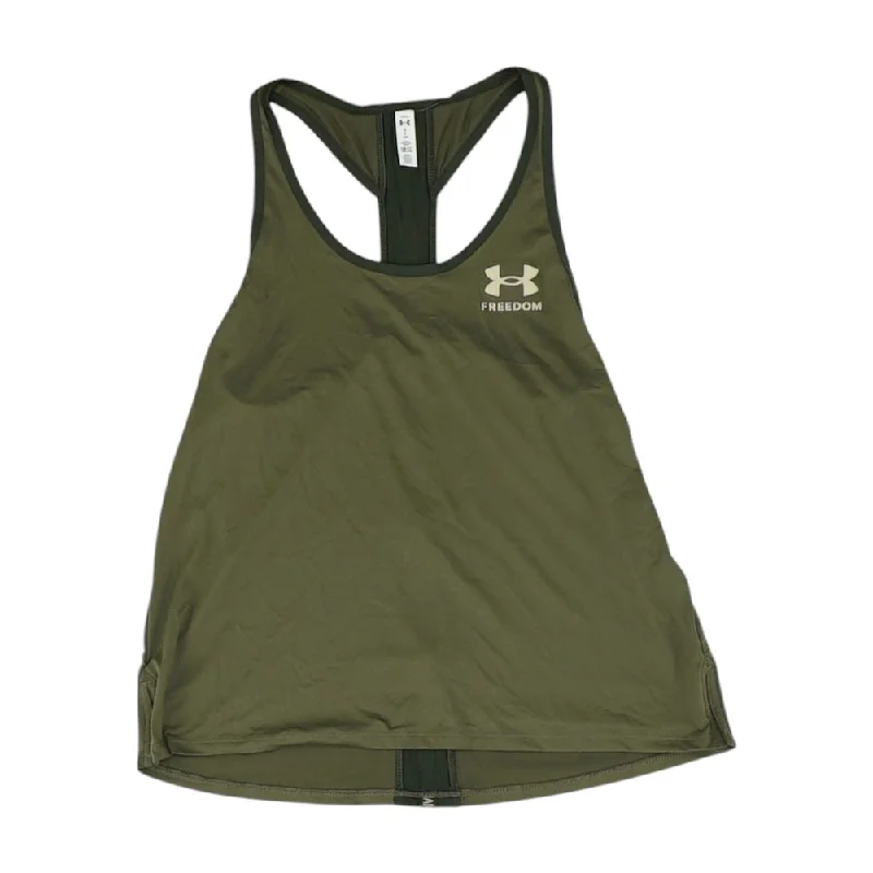 Green Solid Active Tank high neck tank