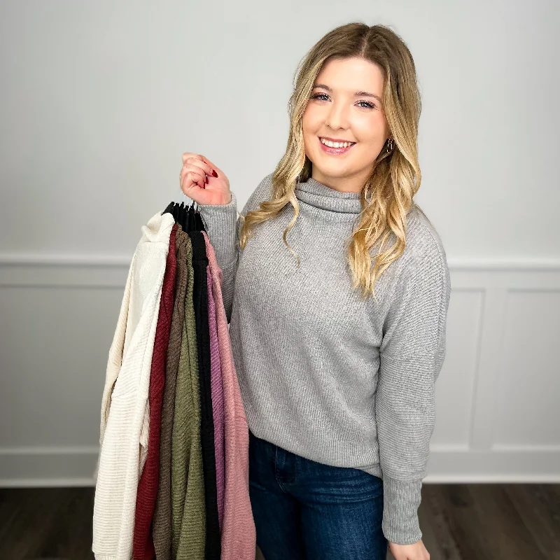 I Am That Girl Ribbed Long Sleeve Avery Mae  Sweater Top - 9 colors! Graphic Sweater Embroidered Appliqued