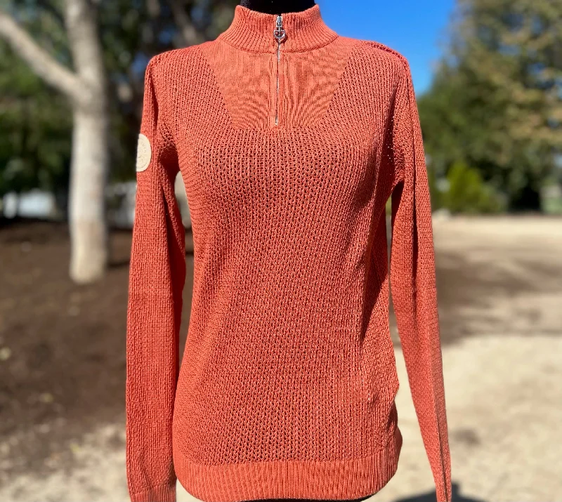 Cavalleria Toscana CT Cotton Knit Half Zip Sweater Long Sweater Short Sweater Cropped Sweater