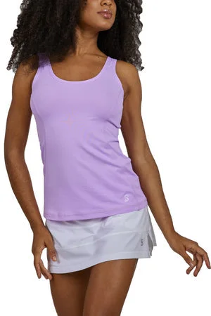 Women's Sofibella UV Colors X-Tank Lavender modal blend tank