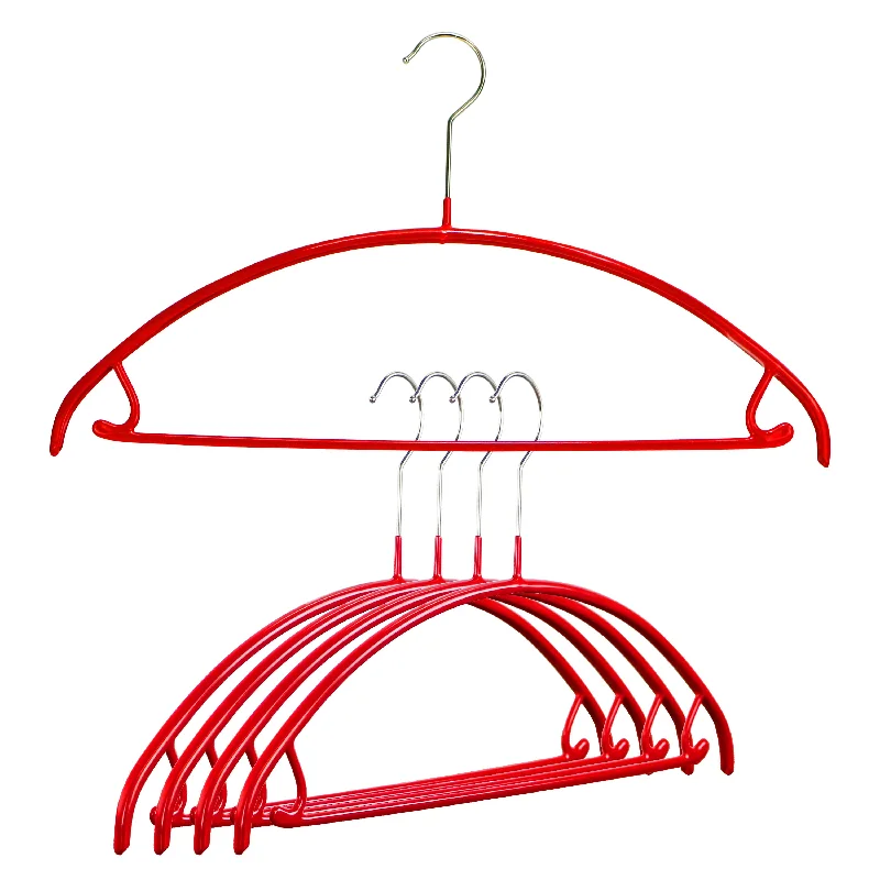 Euro Shirt, Sweater Hanger with Skirt Hooks, 42U, New Red Faux Fur Fabric Real Fur Fabric Shearling Fabric