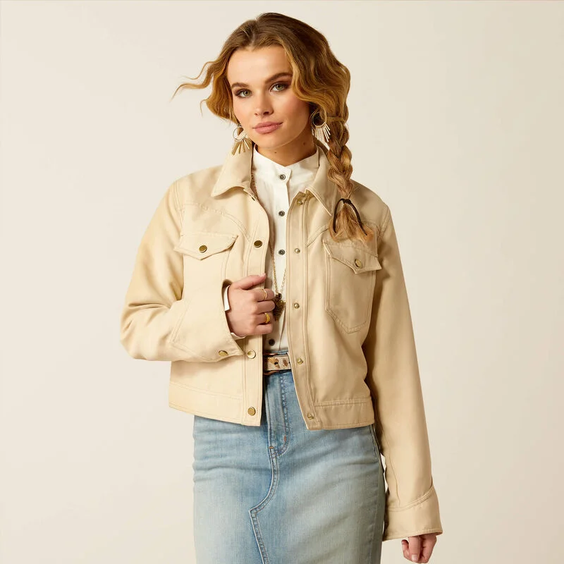 Women's Ariat Rodeo Cropped Jacket Knit Jacket Woven Jacket Fleece Jacket
