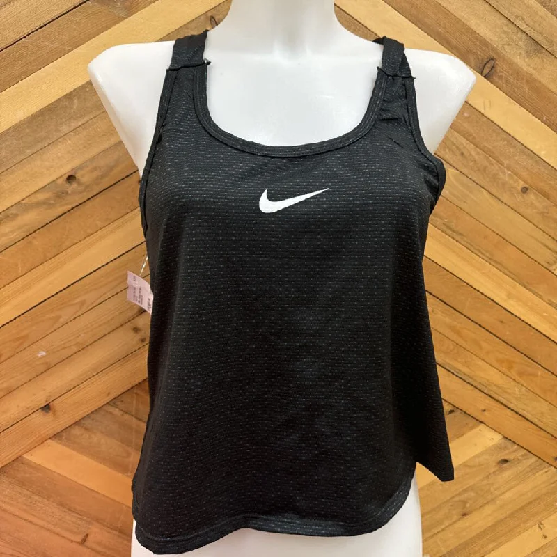 Nike- cropped tank top- : black/blue--LG lounge tank top