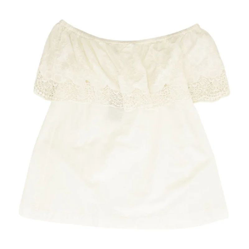 White Solid Tank one shoulder tank