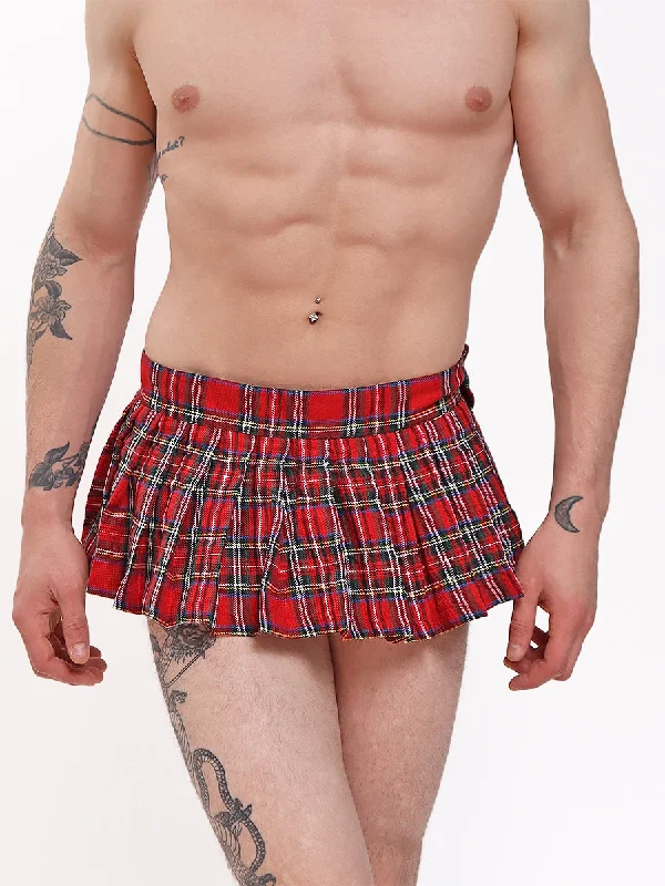 Ultra Mini Plaid Skirt lace skirt intricate
