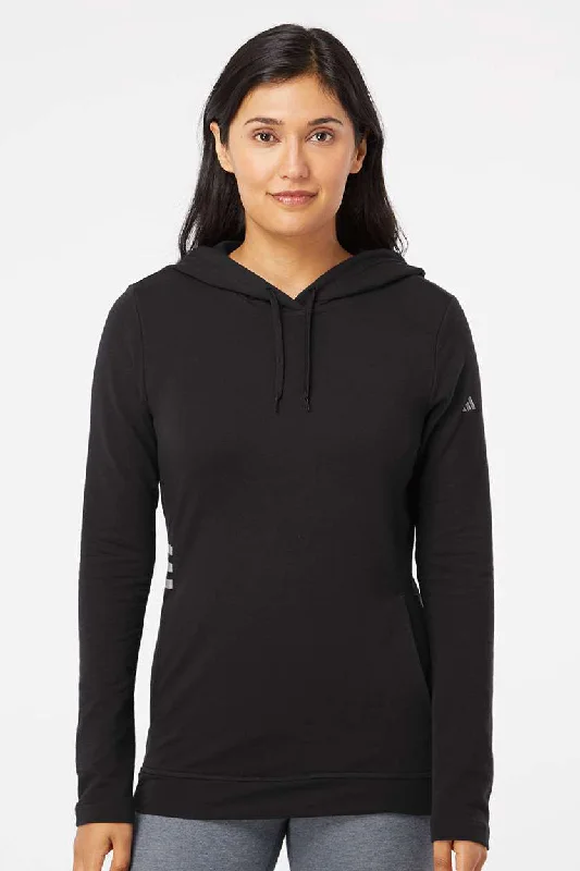 Adidas Womens Hooded Sweatshirt Hoodie - Black - NEW