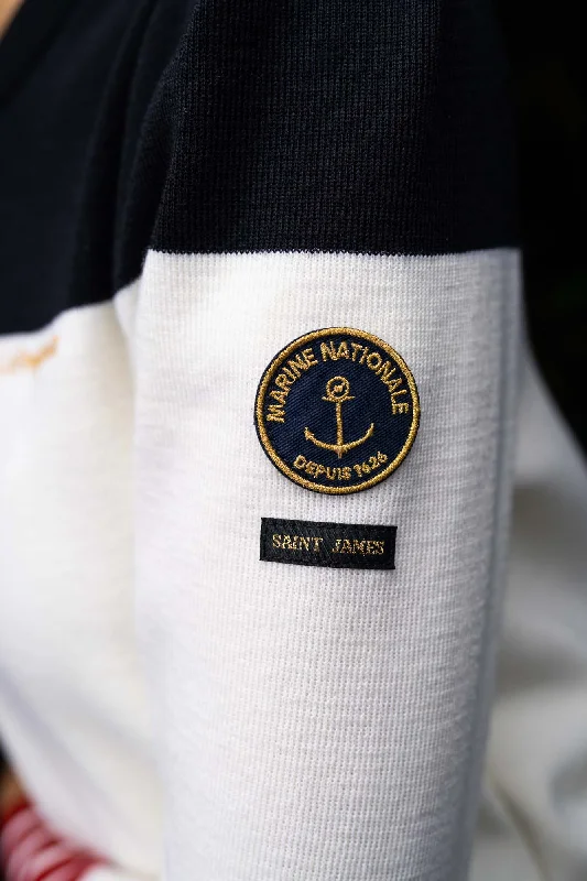 La Fougueuse jumper - SAINT JAMES x Marine nationale (BLANC/NAVY/TULIPE)