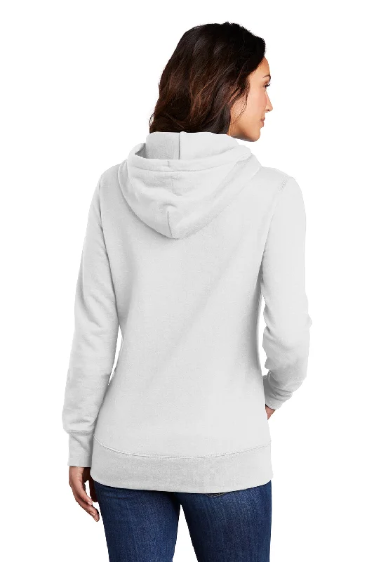 Port & Company Womens Core Fleece Hooded Sweatshirt Hoodie - White