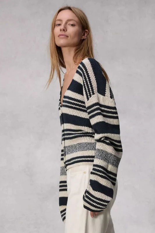 Rag & Bone Cyrus Striped Cardigan - Salute