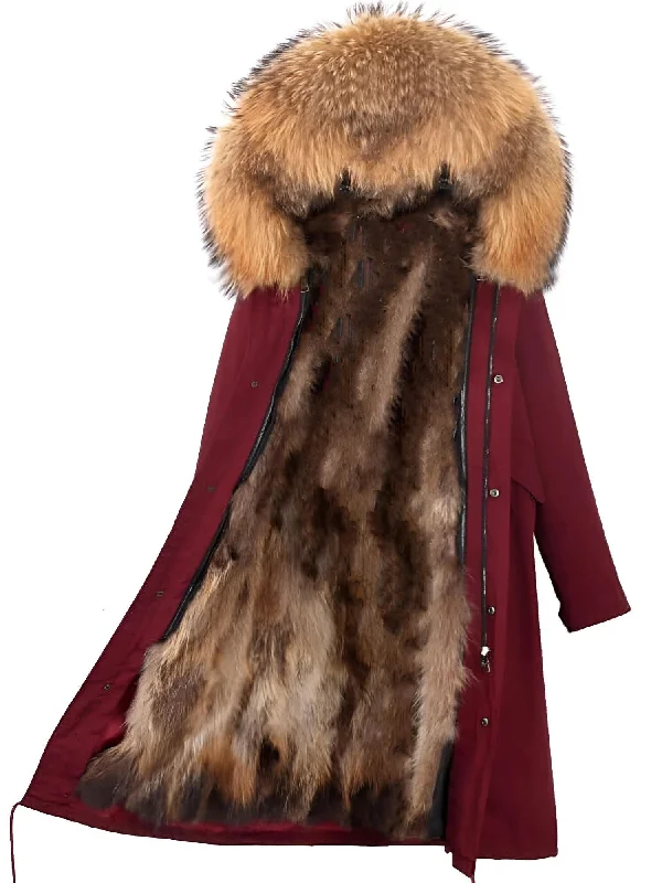 S / Dark Red-Tan Fur