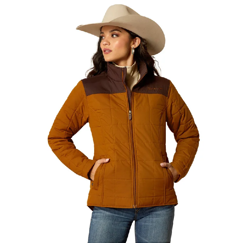 10052830 Ariat Women's REAL Crius Insulated Concealed Carry Jacket - Chestnut/Chocolate Plum