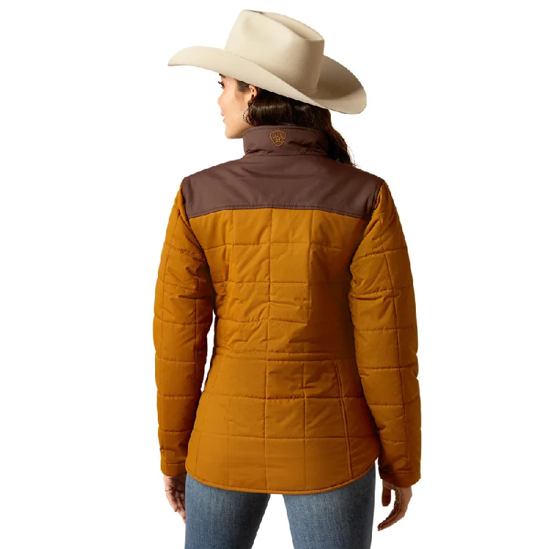 10052830 Ariat Women's REAL Crius Insulated Concealed Carry Jacket - Chestnut/Chocolate Plum