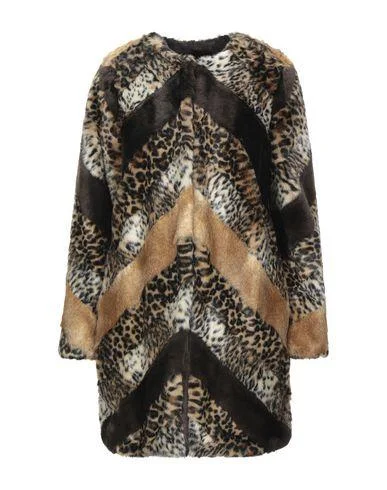 Twinset Women Faux fur Sand 8 UK