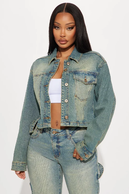 All My Life Tinted Denim Jacket - Vintage Wash