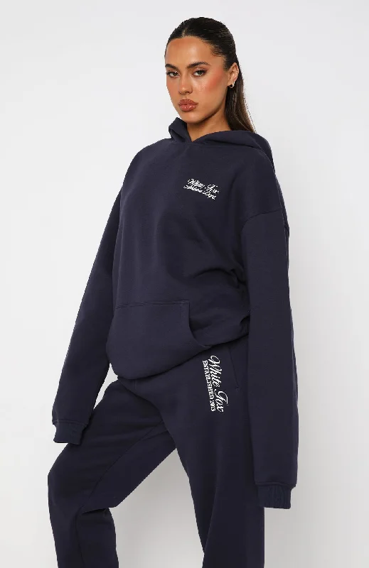 Athletics Department Oversized Hoodie Navy