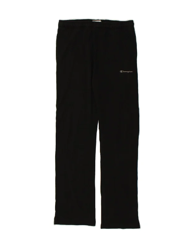 CHAMPION Womens Tracksuit Trousers UK 10 Small Black Cotton