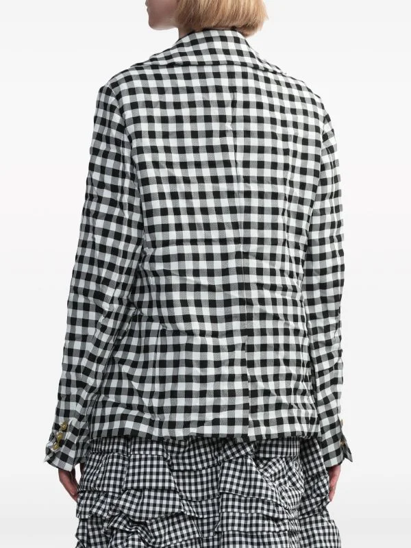 COMME DES GARCONS BLACK Women Plaid Jacket