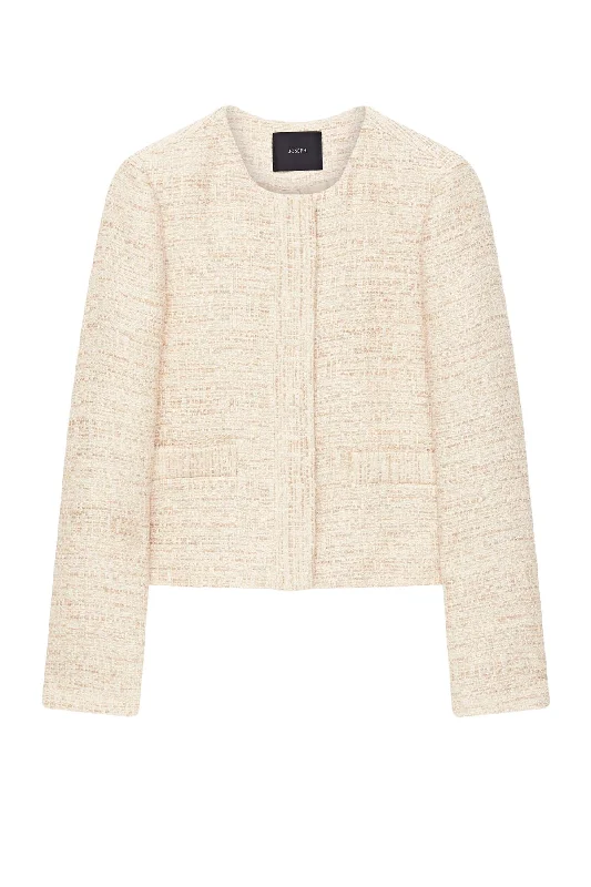 Joseph Melange Tweed Jovanna Jacket - Cassonade