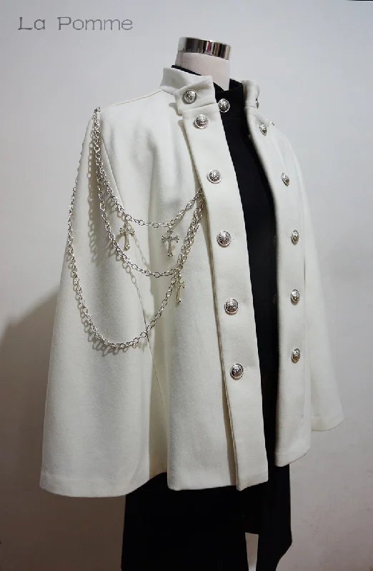 La Pomme~Rinngo Himoto~Ouji Lolita Neutral Cloak with Cross Chain