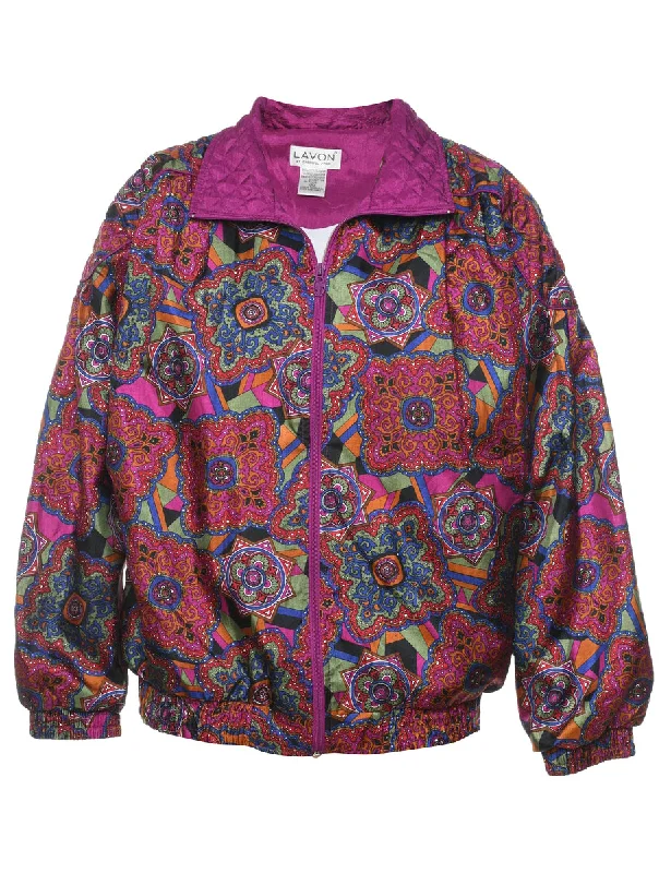 Multi-Colour 1990s Nylon Jacket - M