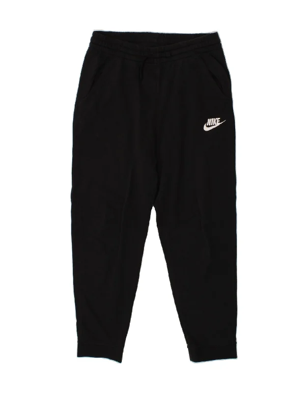 NIKE Womens Tracksuit Trousers Joggers XL Black Cotton