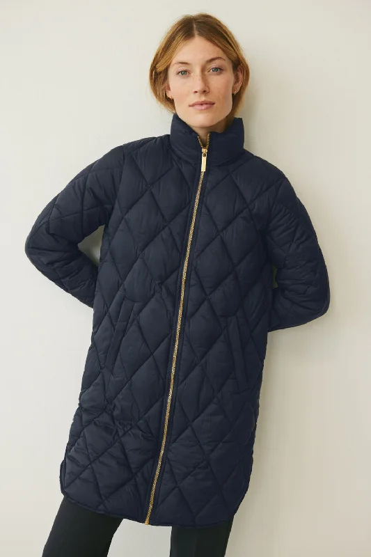 Part Two Ollias Navy Quilted Jacket