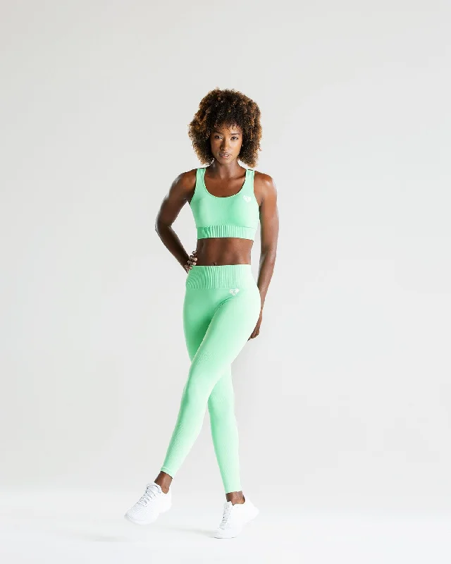 Power Seamless Leggings | Green Ash