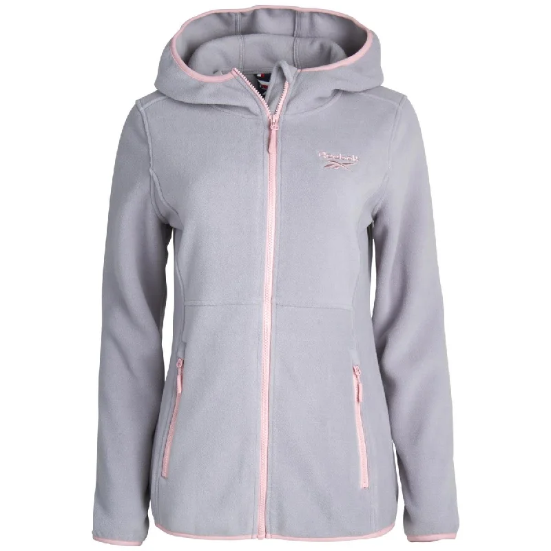 Reebok Womens Fleece Lightweight Fleece Jacket