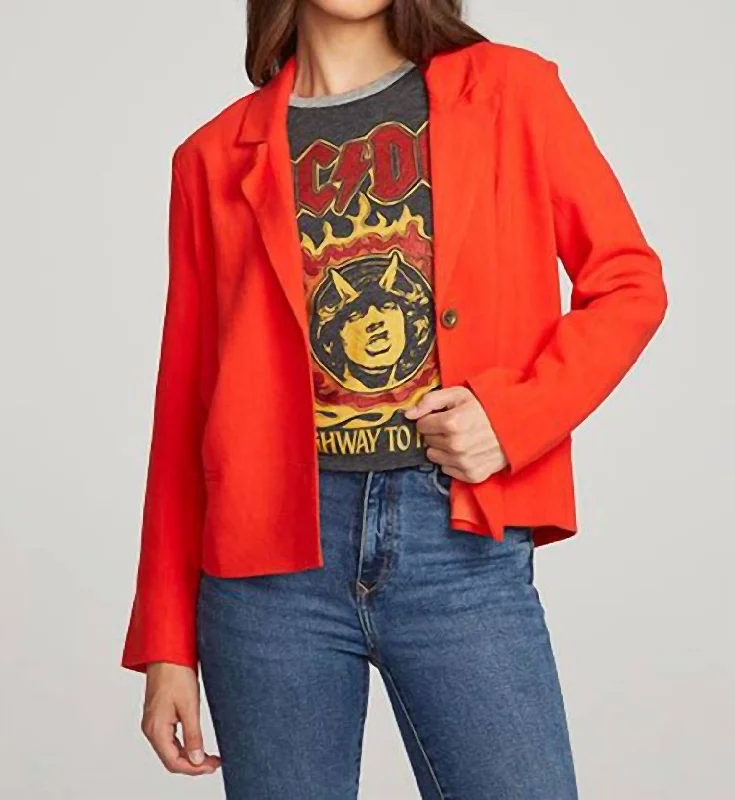 Santana Blazer In Red