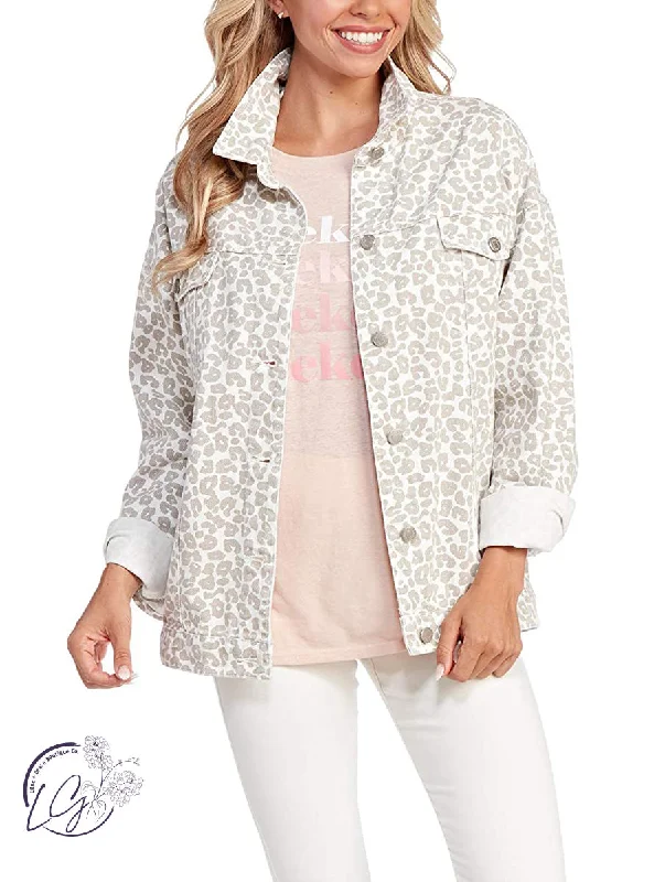 Shaw Boyfriend Jacket in White