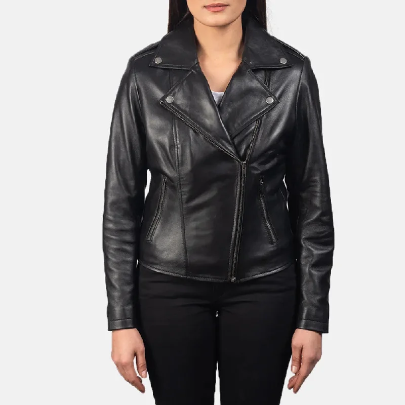 Women Leather Jacket in Black