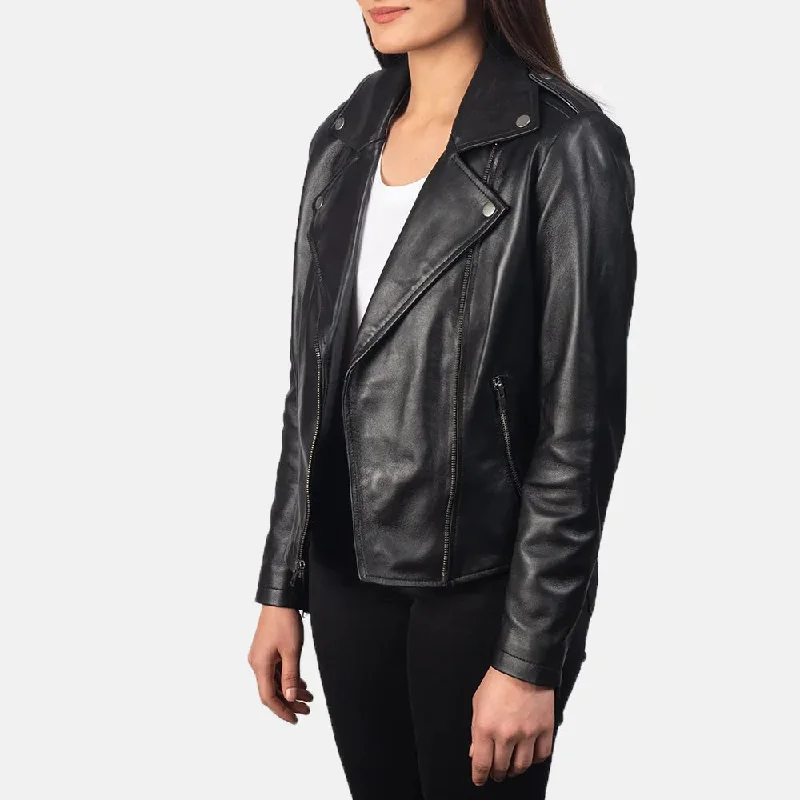 Women Leather Jacket in Black