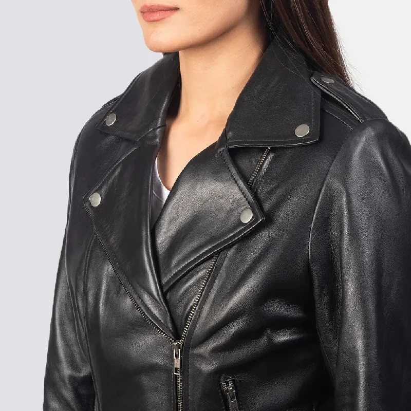 Women Leather Jacket in Black