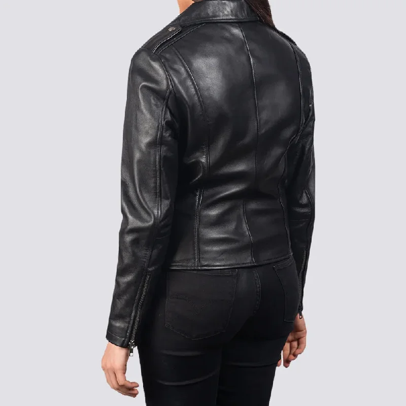 Women Leather Jacket in Black