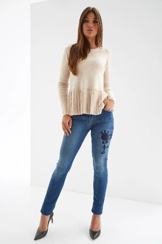 Women's Jeans with Embroidery