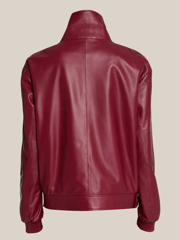 Women’s Super Biker Leather Bomber Jacket