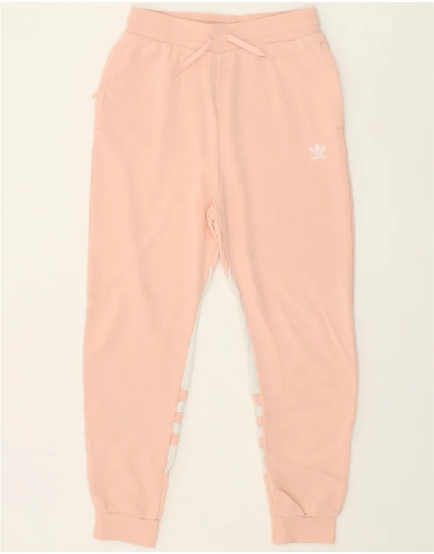 ADIDAS Womens Graphic Tracksuit Trousers Joggers W28 Medium Pink