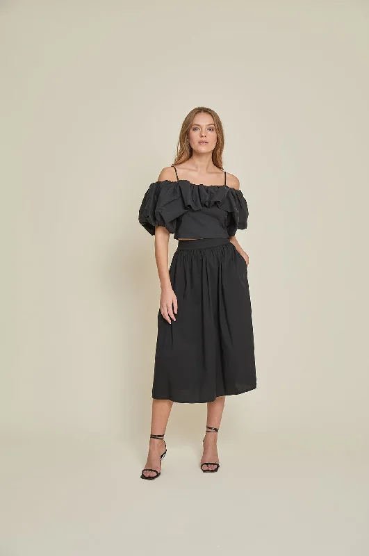 Magda Maxi Skirt Black