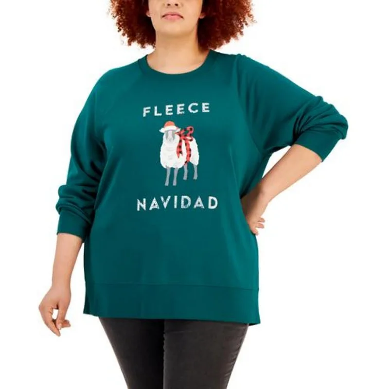 Style & Co. Womens Cotton Blend Holiday Sweatshirt