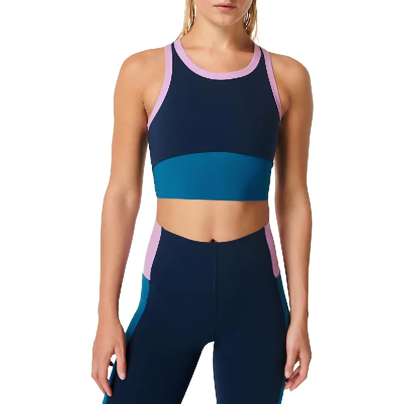 Sweaty Betty Womens Power Frame Workout Activewear Crop Top