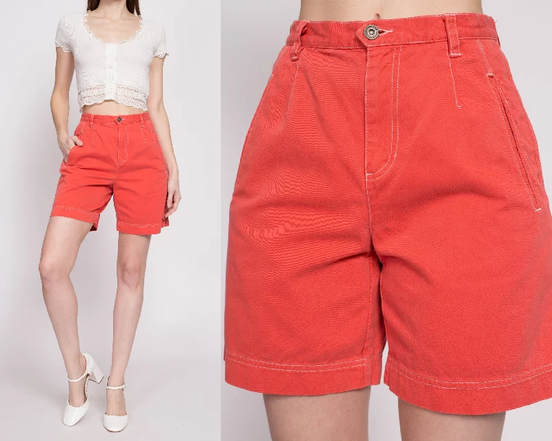 90s Lizwear Salmon High Waisted Shorts - Small, 26""