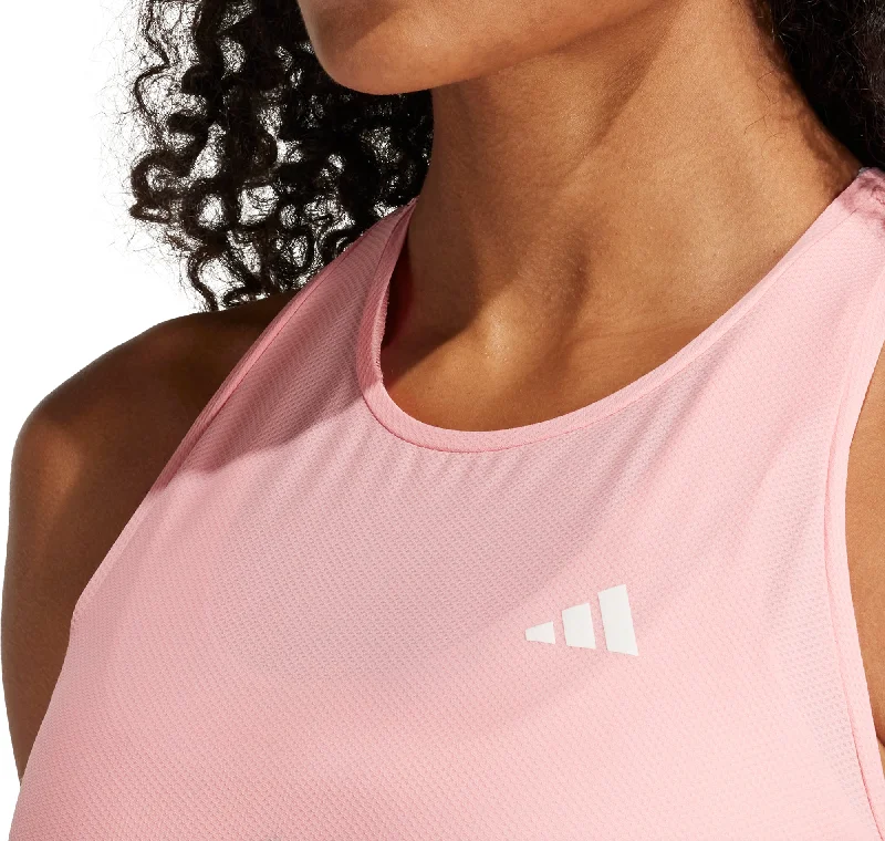 adidas Own The Run Womens Running Vest Tank Top - Pink