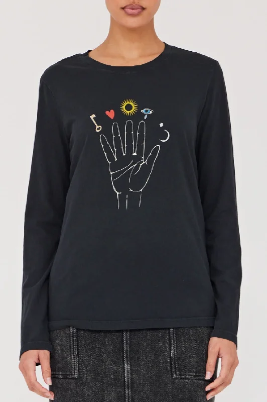 Black Cosmic Hand Tilda Tee