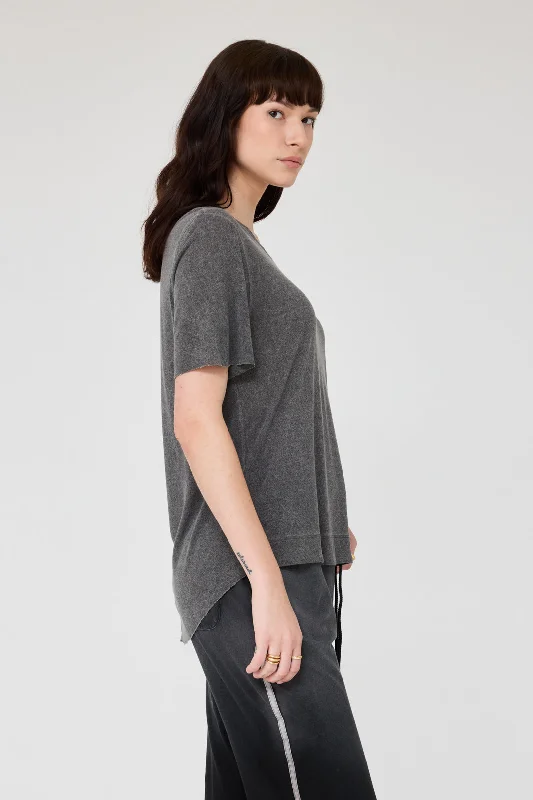 Charcoal Boxy Tee