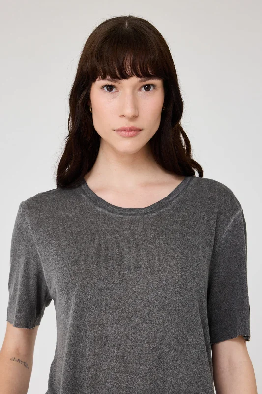 Charcoal Boxy Tee