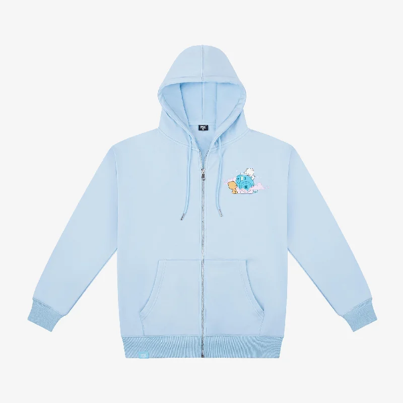 Clouds Snapshot Hoodie - Blue