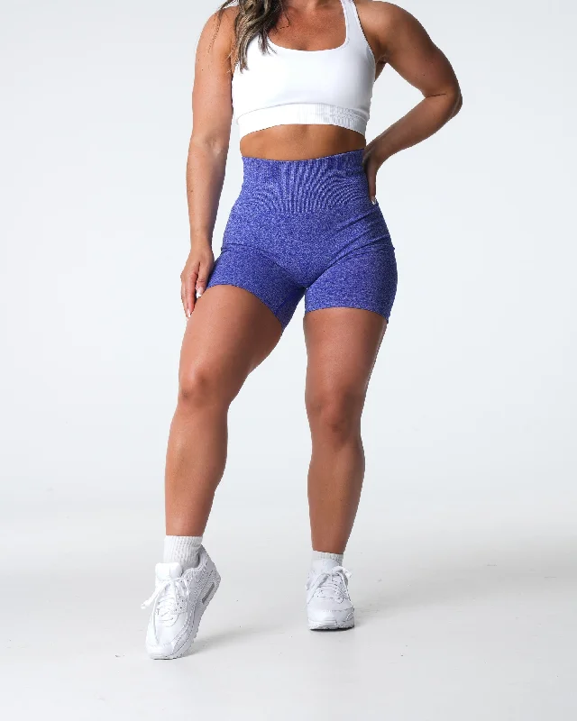 Electric Blue Scrunch Seamless Shorts