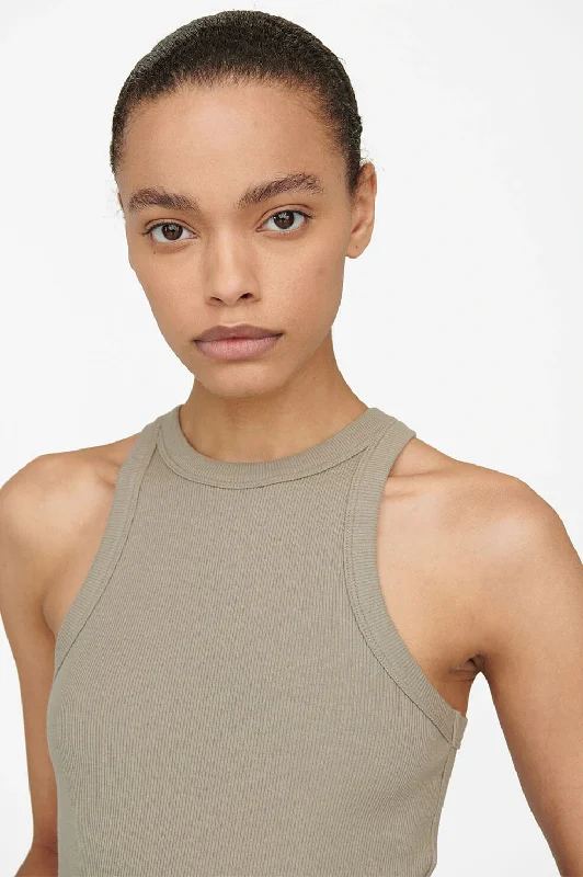 Eva Tank Top - Green Khaki