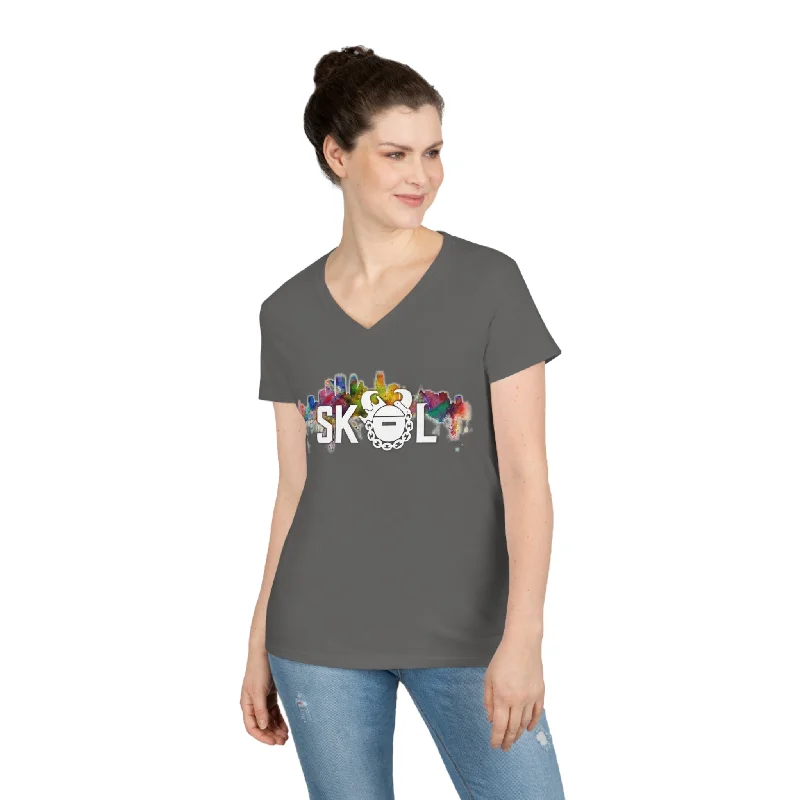 Ladies' V-Neck - Skyline